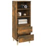 Aparador alto madera contrachapada roble ahumado 40x36x110 cm de vidaXL, Aparadores - Ref: Foro24-821241, Precio: 54,68 €, De...