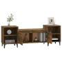 TV-Schrank aus geräuchertem Eichensperrholz, 160 x 35 x 55 cm von vidaXL, TV-Möbel - Ref: Foro24-821201, Preis: 92,35 €, Raba...
