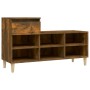 Schuhschrank aus geräucherter Eichen-Sperrholzplatte, 102x36x60 cm. von vidaXL, Schuhregale und Schuhorganisatoren - Ref: For...