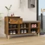 Mueble zapatero madera contrachapada roble ahumado 102x36x60 cm by vidaXL, Shoe racks and shoe organizers - Ref: Foro24-82120...