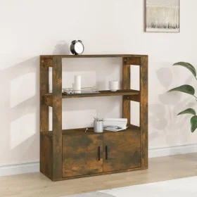 Sideboard aus geräuchertem Eichensperrholz, 80 x 30 x 90 cm von vidaXL, Sideboards - Ref: Foro24-819465, Preis: 60,54 €, Raba...