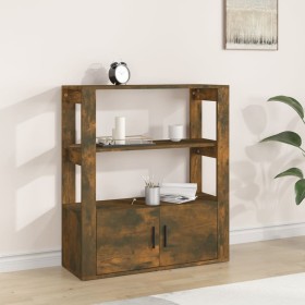 Sideboard aus geräuchertem Eichensperrholz, 80 x 30 x 90 cm von vidaXL, Sideboards - Ref: Foro24-819465, Preis: 61,29 €, Raba...