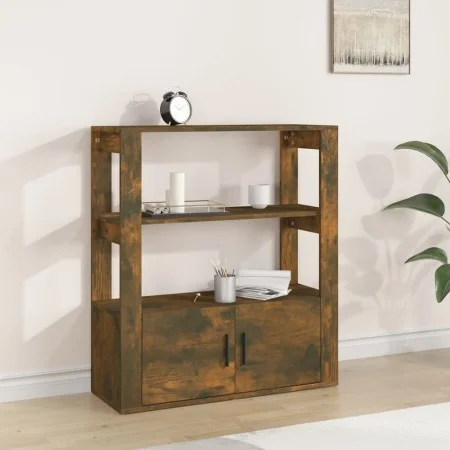 Sideboard aus geräuchertem Eichensperrholz, 80 x 30 x 90 cm von vidaXL, Sideboards - Ref: Foro24-819465, Preis: 60,54 €, Raba...
