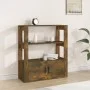 Sideboard aus geräuchertem Eichensperrholz, 80 x 30 x 90 cm von vidaXL, Sideboards - Ref: Foro24-819465, Preis: 60,54 €, Raba...