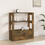 Sideboard aus geräuchertem Eichensperrholz, 80 x 30 x 90 cm von vidaXL, Sideboards - Ref: Foro24-819465, Preis: 61,29 €, Raba...