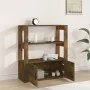 Sideboard aus geräuchertem Eichensperrholz, 80 x 30 x 90 cm von vidaXL, Sideboards - Ref: Foro24-819465, Preis: 60,54 €, Raba...
