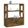 Smoked oak plywood sideboard 80x30x90 cm by vidaXL, Sideboards - Ref: Foro24-819465, Price: 60,54 €, Discount: %
