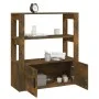 Smoked oak plywood sideboard 80x30x90 cm by vidaXL, Sideboards - Ref: Foro24-819465, Price: 60,54 €, Discount: %
