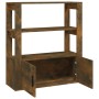 Aparador madera contrachapada color roble ahumado 80x30x90 cm de vidaXL, Aparadores - Ref: Foro24-819465, Precio: 63,82 €