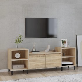 TV-Schrank aus Sonoma-Eichensperrholz, 160 x 35 x 55 cm von vidaXL, TV-Möbel - Ref: Foro24-821199, Preis: 95,86 €, Rabatt: %