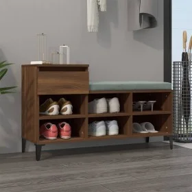 Plywood oak brown shoe cabinet 102x36x60 cm by vidaXL, Shoe racks and shoe organizers - Ref: Foro24-821219, Price: 67,69 €, D...