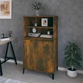 Hohe Anrichte aus geräuchertem Eichensperrholz 60x36x110 cm von vidaXL, Sideboards - Ref: Foro24-821233, Preis: 90,23 €, Raba...