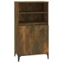 Aparador alto madera contrachapada roble ahumado 60x36x110 cm de vidaXL, Aparadores - Ref: Foro24-821233, Precio: 90,21 €, De...