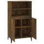 Tall smoked oak plywood sideboard 60x36x110 cm by vidaXL, Sideboards - Ref: Foro24-821233, Price: 91,36 €, Discount: %