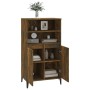 Hohe Anrichte aus geräuchertem Eichensperrholz 60x36x110 cm von vidaXL, Sideboards - Ref: Foro24-821233, Preis: 91,36 €, Raba...