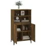 Tall smoked oak plywood sideboard 60x36x110 cm by vidaXL, Sideboards - Ref: Foro24-821233, Price: 90,21 €, Discount: %