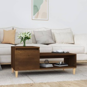 Couchtisch aus braunem Eichensperrholz, 100 x 50 x 45 cm von vidaXL, Couchtisch - Ref: Foro24-821131, Preis: 51,95 €, Rabatt: %