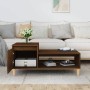 Mesa de centro madera contrachapada roble marrón 100x50x45 cm de vidaXL, Mesas de centro - Ref: Foro24-821131, Precio: 51,95 ...