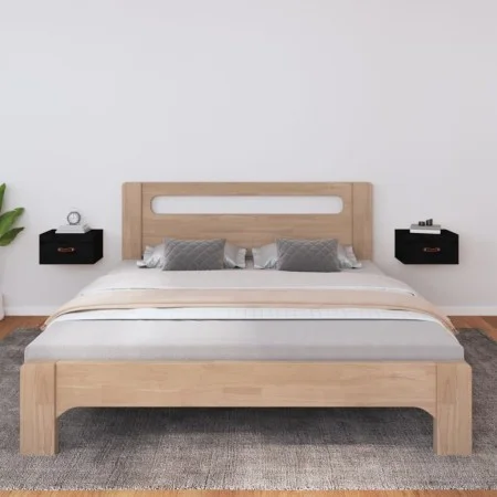 Wand-Nachttische 2 Stück schwarz 40x29,5x22 cm von vidaXL, Schließfächer und Lagerschränke - Ref: Foro24-820995, Preis: 49,56...
