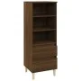 Hohes Sideboard aus braunem Eichensperrholz, 40 x 36 x 110 cm von vidaXL, Sideboards - Ref: Foro24-821243, Preis: 62,57 €, Ra...