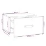 Wall bedside tables 2 pcs black 40x29.5x22 cm by vidaXL, Lockers and storage cabinets - Ref: Foro24-820995, Price: 55,07 €, D...