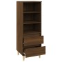 Hohes Sideboard aus braunem Eichensperrholz, 40 x 36 x 110 cm von vidaXL, Sideboards - Ref: Foro24-821243, Preis: 63,21 €, Ra...