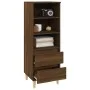 Tall brown oak plywood sideboard 40x36x110 cm by vidaXL, Sideboards - Ref: Foro24-821243, Price: 62,57 €, Discount: %