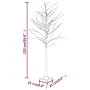 White artificial birch with 128 warm white LEDs 220 cm by vidaXL, Christmas trees - Ref: Foro24-345145, Price: 77,08 €, Disco...