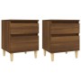 Nightstands 2 units brown oak 40x35x50 cm by vidaXL, Lockers and storage cabinets - Ref: Foro24-821841, Price: 66,03 €, Disco...