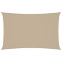 Toldo de vela rectangular tela Oxford beige 4x7 m