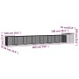 Anthracite galvanized steel chicken cage 800x91x100 cm by vidaXL, Cages and habitats for small animals - Ref: Foro24-3106457,...