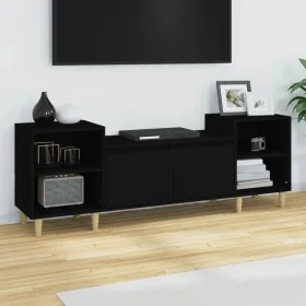 Mueble para TV madera contrachapada negro 160x35x55 cm de vidaXL, Muebles TV - Ref: Foro24-821189, Precio: 88,27 €, Descuento: %