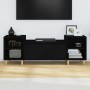 TV-Ständer Sperrholz schwarz 160x35x55 cm von vidaXL, TV-Möbel - Ref: Foro24-821189, Preis: 89,30 €, Rabatt: %