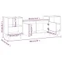 TV-Ständer Sperrholz schwarz 160x35x55 cm von vidaXL, TV-Möbel - Ref: Foro24-821189, Preis: 88,27 €, Rabatt: %