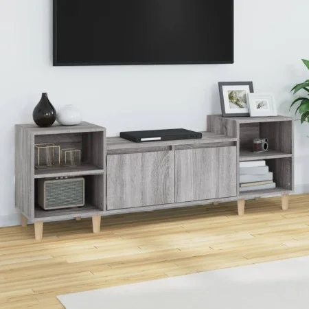 TV stand made of gray Sonoma plywood, measuring 160x35x55 cm. by vidaXL, TV Furniture - Ref: Foro24-821194, Price: 84,10 €, D...