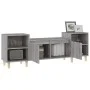 TV stand made of gray Sonoma plywood, measuring 160x35x55 cm. by vidaXL, TV Furniture - Ref: Foro24-821194, Price: 84,10 €, D...