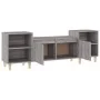 TV stand made of gray Sonoma plywood, measuring 160x35x55 cm. by vidaXL, TV Furniture - Ref: Foro24-821194, Price: 84,10 €, D...