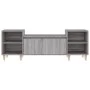 TV stand made of gray Sonoma plywood, measuring 160x35x55 cm. by vidaXL, TV Furniture - Ref: Foro24-821194, Price: 84,10 €, D...