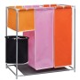 Dirty clothes basket 2 units 3 sections with washing bucket by vidaXL, Laundry baskets - Ref: Foro24-3051492, Price: 64,43 €,...