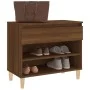 Mueble zapatero madera contrachapada roble marrón 70x36x60 cm by vidaXL, Shoe racks and shoe organizers - Ref: Foro24-819763,...