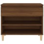Schuhschrank aus braunem Eichenfurnierholz, 70x36x60 cm. von vidaXL, Schuhregale und Schuhorganisatoren - Ref: Foro24-819763,...
