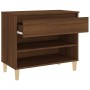 Schuhschrank aus braunem Eichenfurnierholz, 70x36x60 cm. von vidaXL, Schuhregale und Schuhorganisatoren - Ref: Foro24-819763,...