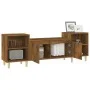 TV-Schrank aus geräuchertem Eichensperrholz, 160 x 35 x 55 cm von vidaXL, TV-Möbel - Ref: Foro24-821193, Preis: 71,75 €, Raba...