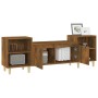 TV-Schrank aus geräuchertem Eichensperrholz, 160 x 35 x 55 cm von vidaXL, TV-Möbel - Ref: Foro24-821193, Preis: 72,61 €, Raba...