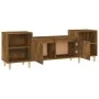TV-Schrank aus geräuchertem Eichensperrholz, 160 x 35 x 55 cm von vidaXL, TV-Möbel - Ref: Foro24-821193, Preis: 71,75 €, Raba...