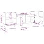 TV-Schrank aus geräuchertem Eichensperrholz, 160 x 35 x 55 cm von vidaXL, TV-Möbel - Ref: Foro24-821193, Preis: 72,61 €, Raba...