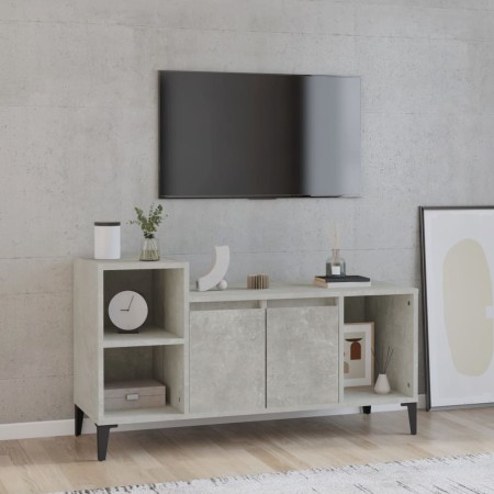 TV-Schrank aus betongrauem Sperrholz, 100 x 35 x 55 cm von vidaXL, TV-Möbel - Ref: Foro24-821184, Preis: 61,88 €, Rabatt: %