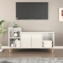 Hochglanzweißer TV-Schrank aus Sperrholz, 100 x 35 x 55 cm von vidaXL, TV-Möbel - Ref: Foro24-821174, Preis: 58,09 €, Rabatt: %