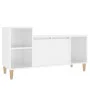 Hochglanzweißer TV-Schrank aus Sperrholz, 100 x 35 x 55 cm von vidaXL, TV-Möbel - Ref: Foro24-821174, Preis: 57,41 €, Rabatt: %