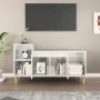 Hochglanzweißer TV-Schrank aus Sperrholz, 100 x 35 x 55 cm von vidaXL, TV-Möbel - Ref: Foro24-821174, Preis: 57,41 €, Rabatt: %